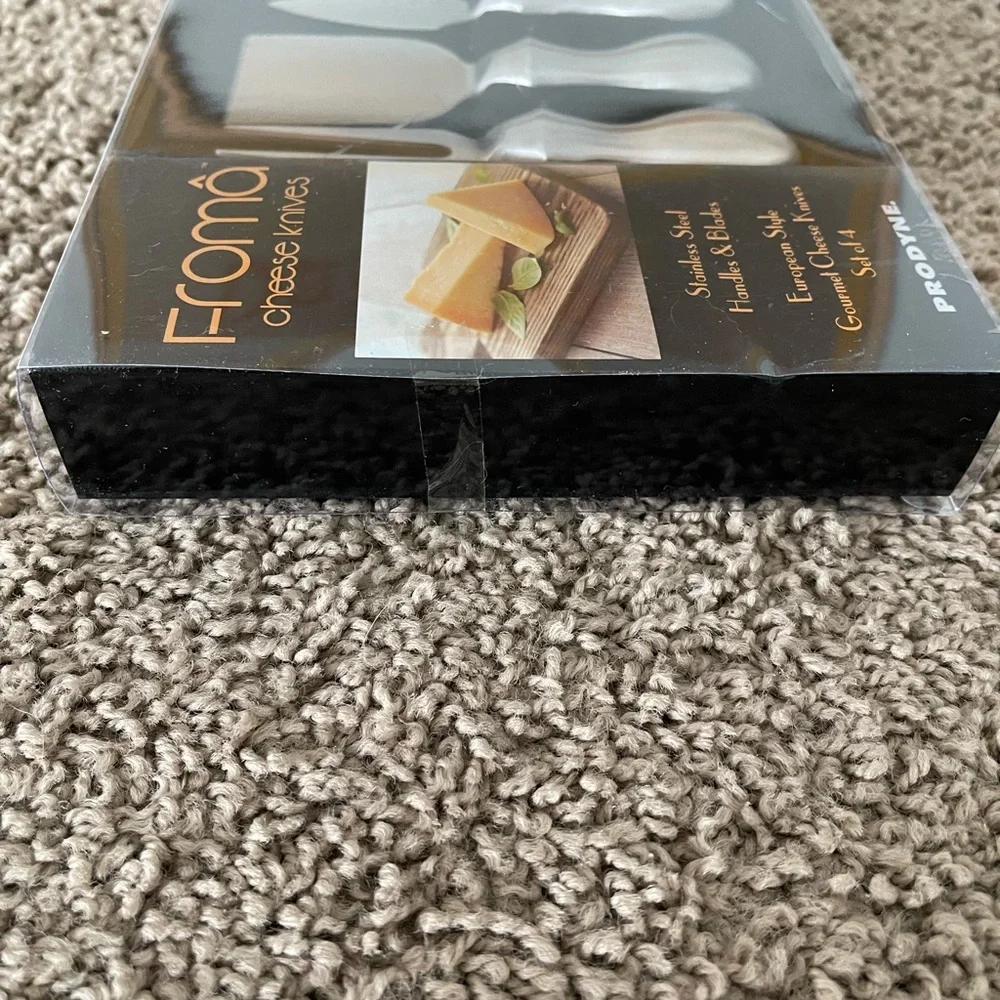 Gourmet cheese knives stainless steel NEW in box culinary kitchen‎ home utensil